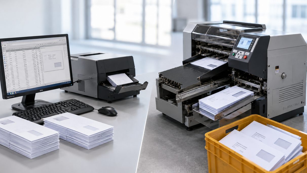 Adressaufbereitung und Adressierung bei Mail-Shop Göppingen