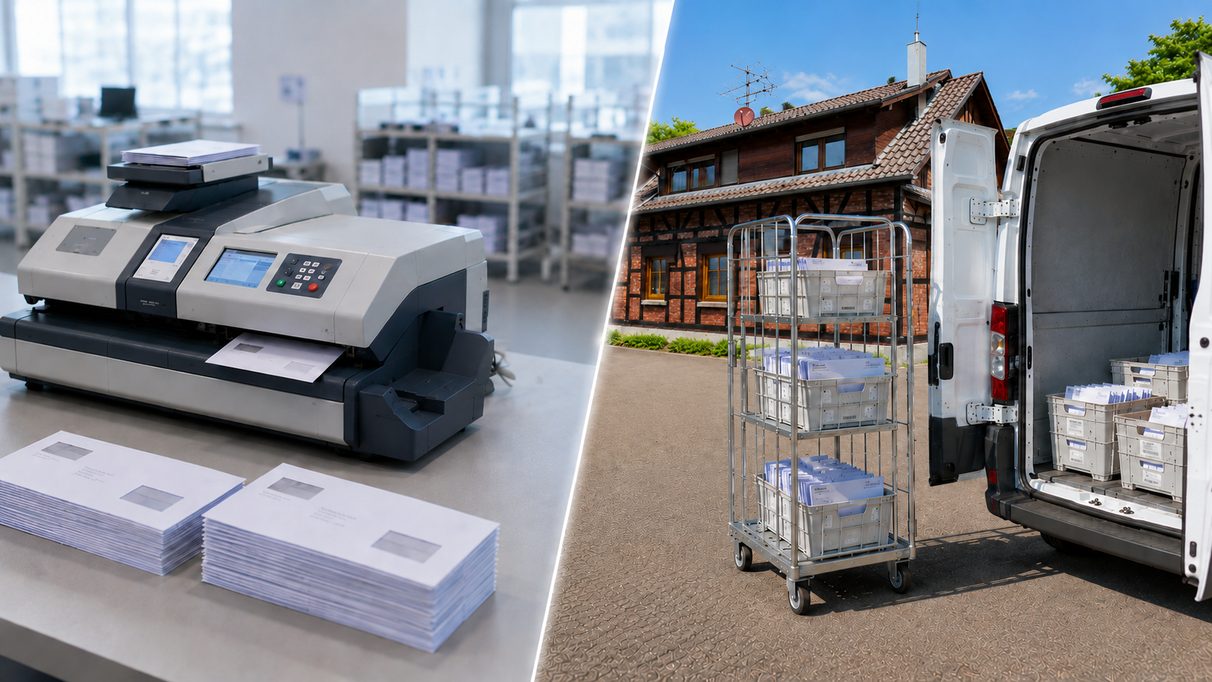 Frankieren und Postauflieferung bei Mail-Shop Göppingen